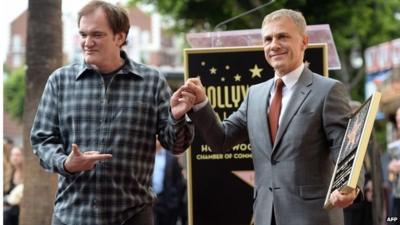 Quentin Tarantino and Christoph Waltz