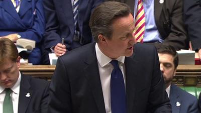 David Cameron at PMQs