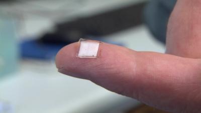 Microneedle on finger