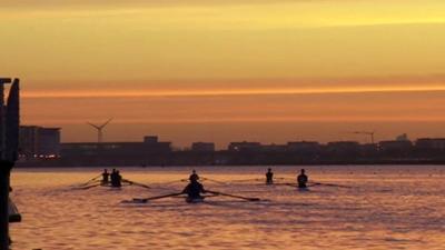 Rowing on the Thames