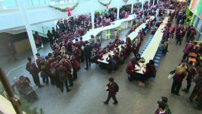 A school canteen