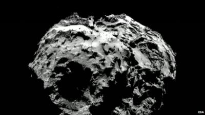 Comet 67P photographed from Rosetta