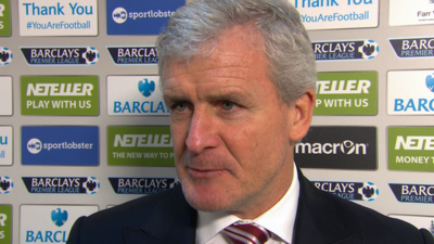 Crystal Palace 1-1 Stoke: Mark Hughes critical of Selhurst Park pitch