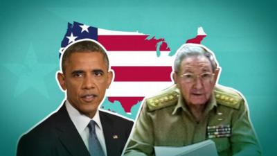 Barack Obama and Raul Castro