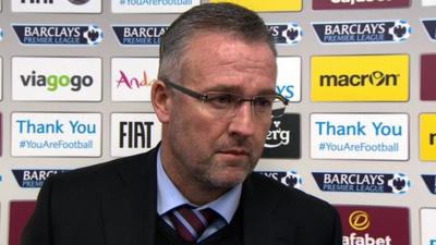 Aston Villa manager Paul Lambert