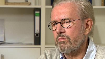 German author Juergen Todenhoefer in a BBC interview