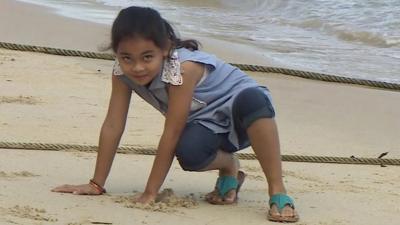 Girl on beach