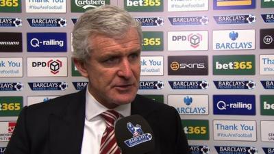 Stoke 2-0 West Brom: Mark Hughes aims for top ten rest of season