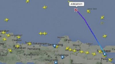 Radar picture of QZ8501