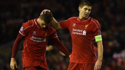 Jordan Henderson and Steven Gerrard