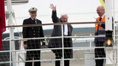 Bernard Jordan returning from the 70th anniversary D-Day commemorations