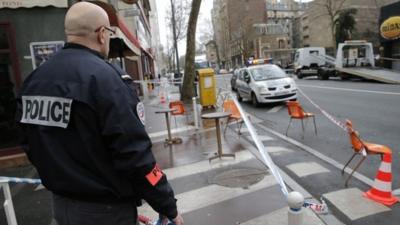 Scene of Paris shooting