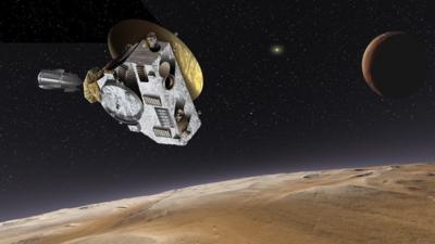 Artist's impression of New Horizons and Pluto