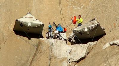 Climbers on El Capitan