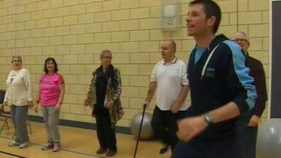 Exercising in Blaenau Gwent