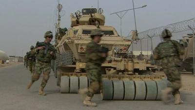 Afghan troops training in Helmand