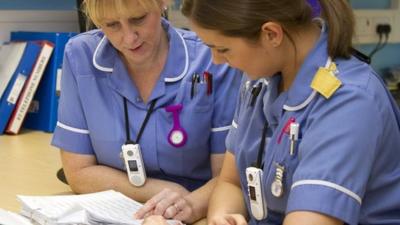 Nurses on a ward