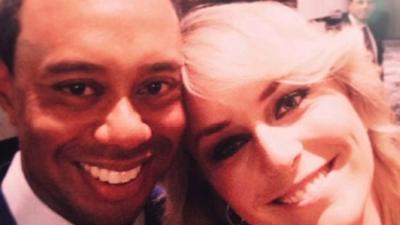 Lindsey Vonn and Tiger Woods