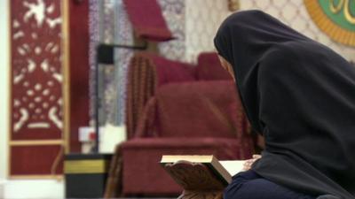 'Linda' reading a Koran