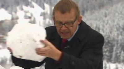 Prof Hans Rosling uses snowballs to illustrate global inequality