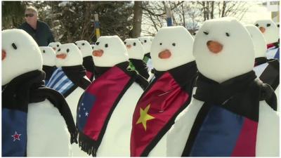 Davos snowmen