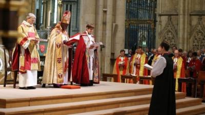 The Reverend Libby Lane at the ceremony at York Minster