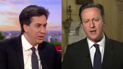 Ed Miliband and David Cameron