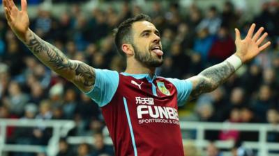 Burnley striker Danny Ings