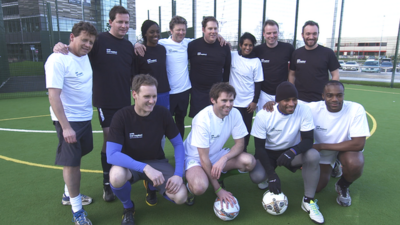 BBC Breakfast and BBC Sport 5 aside teams