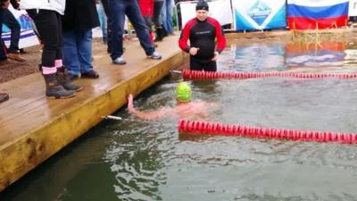 The sport of ice swimming requires people to swim in water colder than 5 C