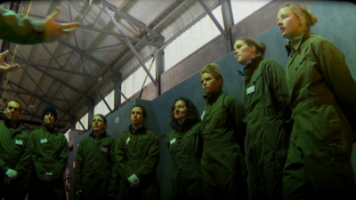 England women joined the RAF in Lincolnshire for a day