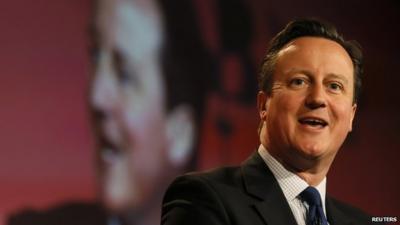 David Cameron speaks at the British Chambers of Commerce annual meeting