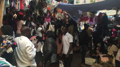 Kampala second-hand clothes market