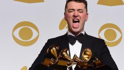 Sam Smith at the Grammys