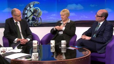 Nick Gibb MP, Angela Eagle MP and Nick Robinson review PMQs on Daily Politics