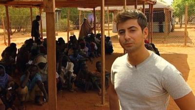 Ricky at Dadaab refugee camp in Kenya