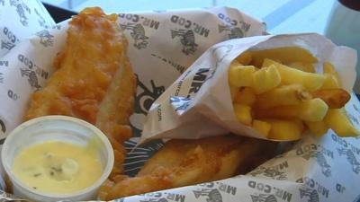 Food from Kabul's first British fish and chip shop