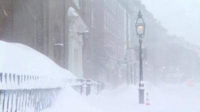 Boston, Massachusetts, where February has been the snowiest in the city's history