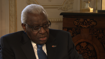 IAAF president Lamine Diack