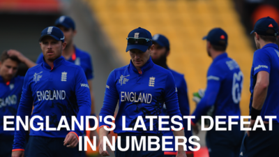 England's latest defeat in numbers