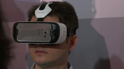 A virtual reality headset