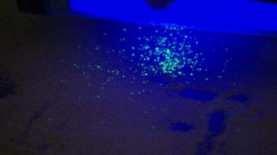 Glowing sand