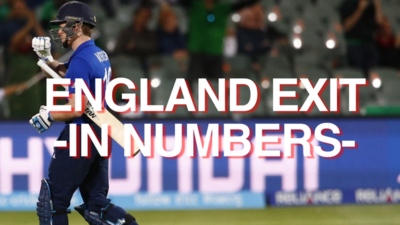 England's World Cup exit in numbers