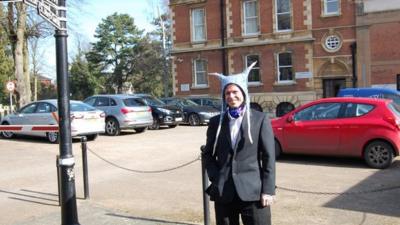 Lauri Love outside Bury St Edmunds Magistrates