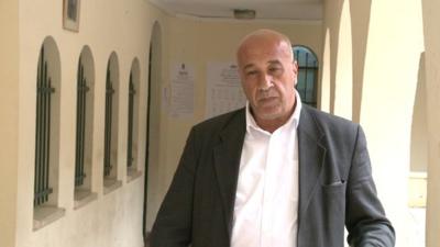 BBC Arabic reporter, Issam I-kirm-awi, reporting from Nazareth