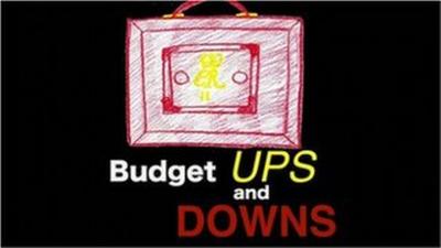 Budget ups and downs graphic