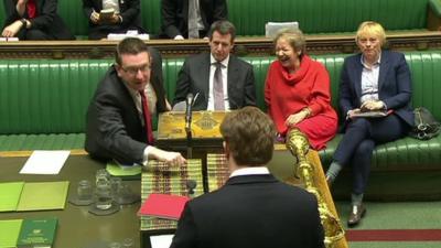 Danny Alexander is heckled by Labour MPs