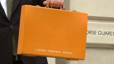 The Liberal Democrat budget briefcase