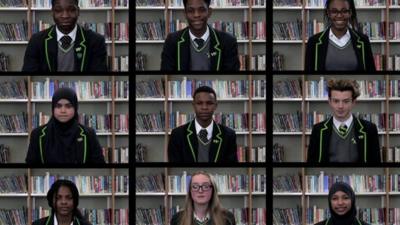 The pupils who took on the challenge of giving up social media