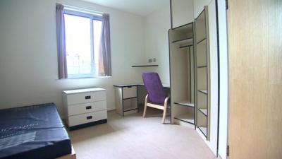 Empty room in mental health unit